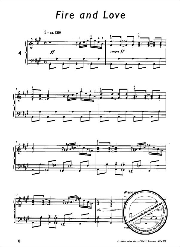 Notenbild für ACM 202 - POP PIANO 2 - 8 ABWECHSLUNGSREICHE KLAVIERSTUECKE