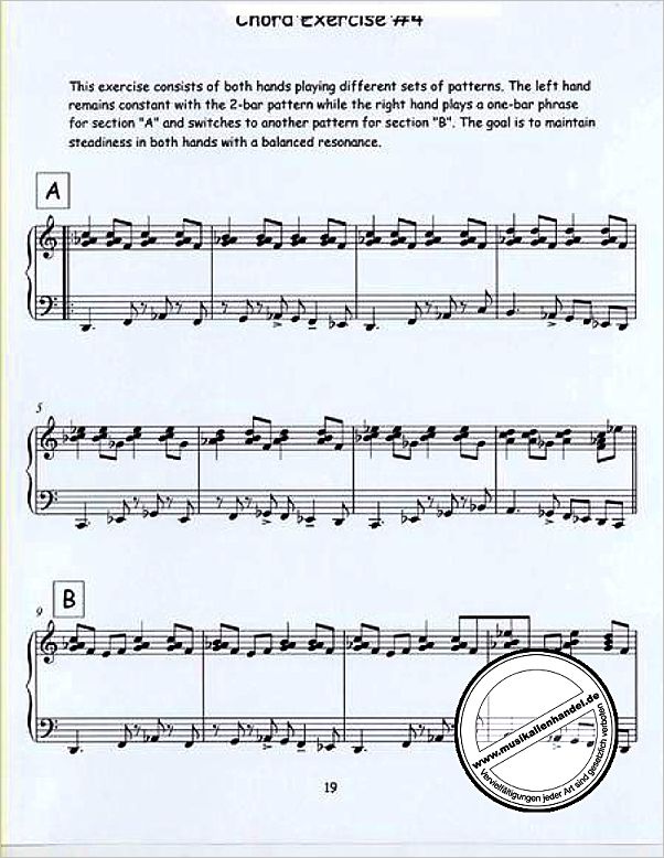 Notenbild für AEB -EFJP - ETUDES FOR JAZZ PIANO