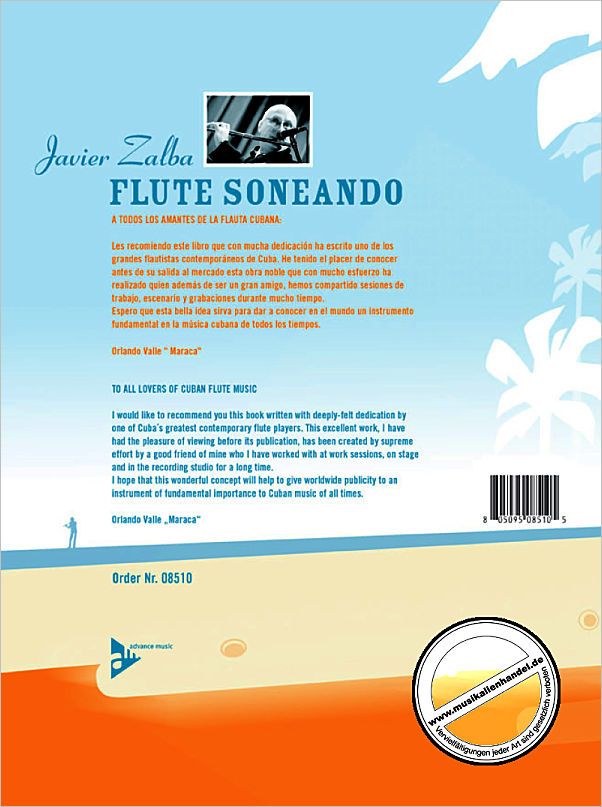 Notenbild für ADV 8510 - FLUTE SONEANDO - LA FLAUTA EN LA