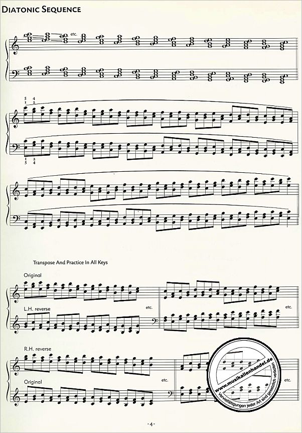 Notenbild für ADV 9002 - HARMONIC EXERCISES FOR PIANO
