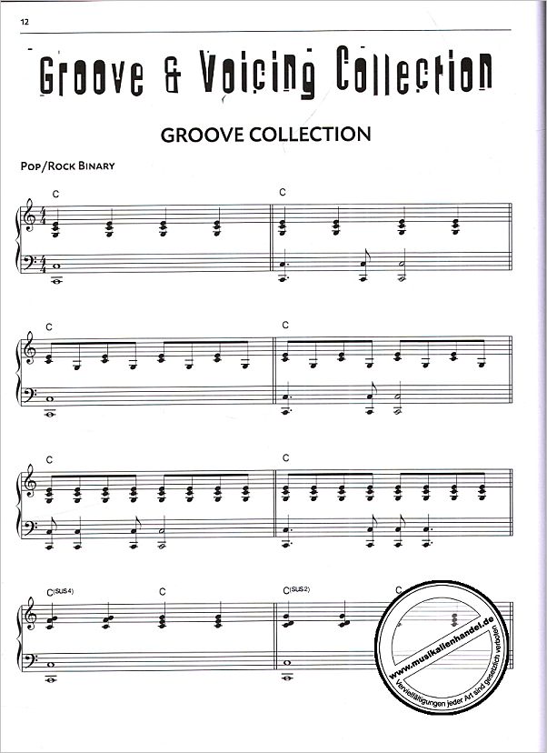 Notenbild für ADV 9045 - THE EASY GROOVE PIANO BOOK