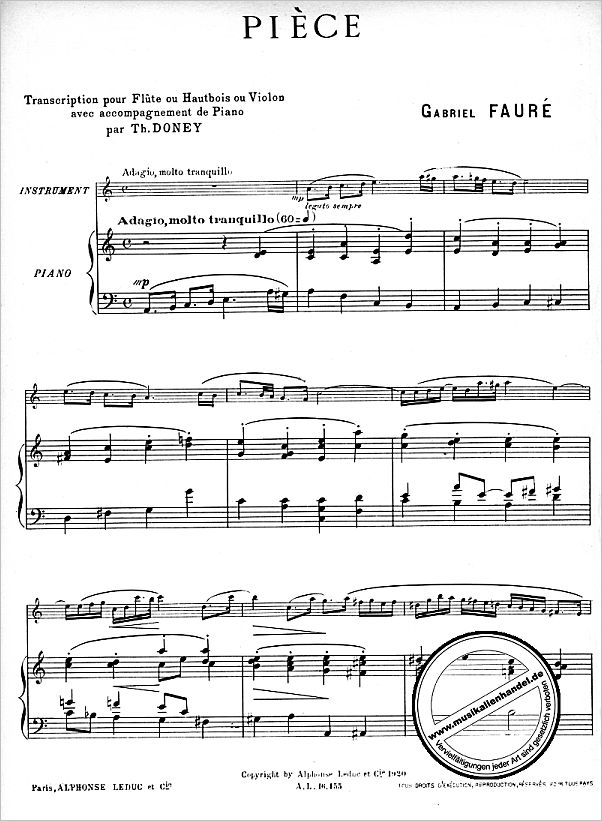 Notenbild für AL 16155 - PIECE