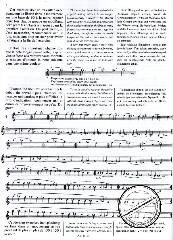 Notenbild für AL 18166 - DE LA SONORITE