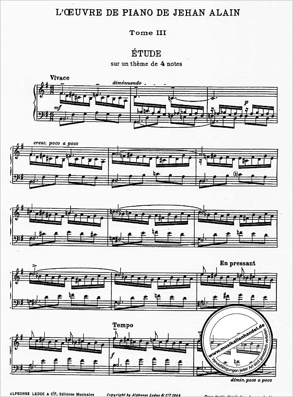 Notenbild für AL 20288 - L'OEUVRE DE PIANO 3