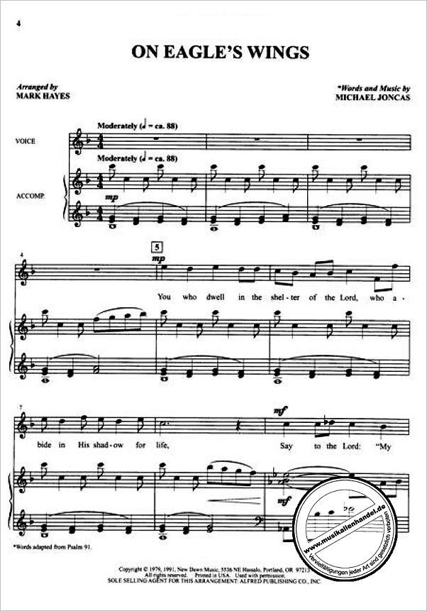 Notenbild für ALF 19100 - 10 HYMNS + GOSPEL SONGS - MEDIUM HIGH