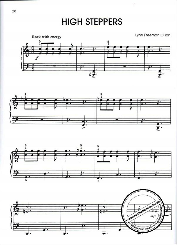 Notenbild für ALF 2510 - POP GOES THE PIANO 1