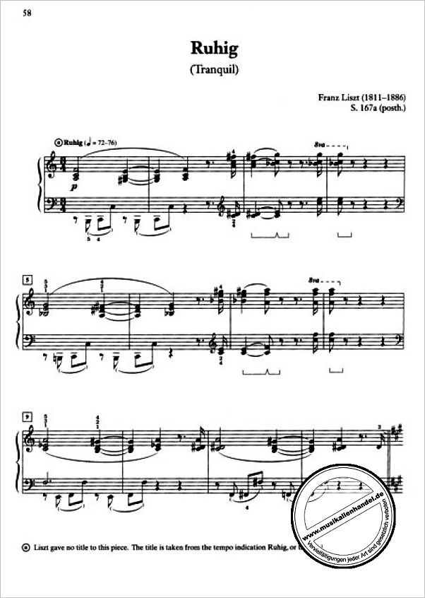 Notenbild für ALF 26191 - 21 SELECTED PIANO WORKS