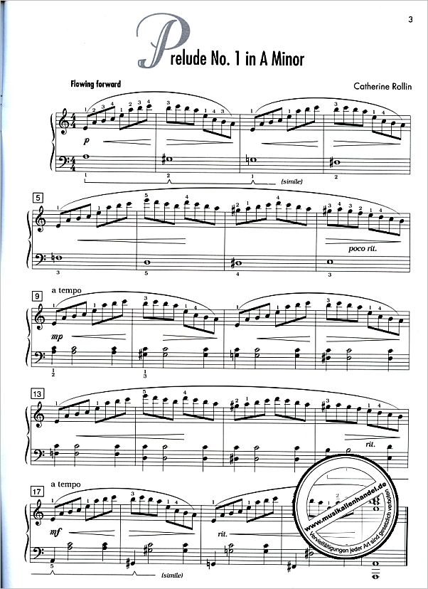 Notenbild für ALF 3609 - PRELUDES FOR PIANO 1