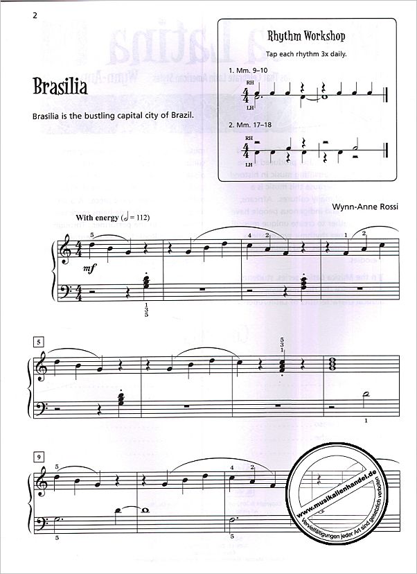 Notenbild für ALF 39391 - MUSICA LATINA 1