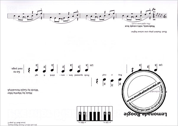 Notenbild für ALF 41038 - PREMIER PIANO COURSE 1A - JAZZ RAGS + BLUES