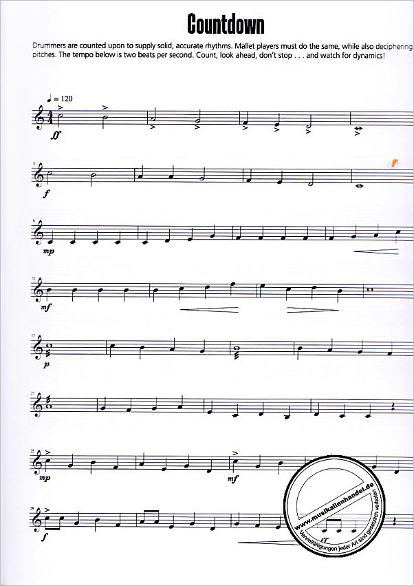 Notenbild für ALF 41062 - DYNAMIC SOLOS FOR MALLETS