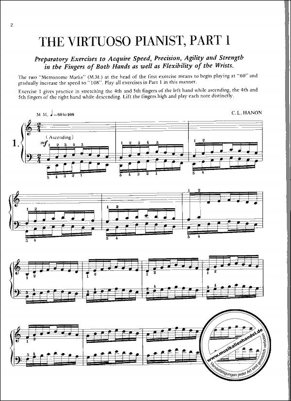 Notenbild für ALF 616 - THE VIRTUOSO PIANIST IN 60 EXERCISES