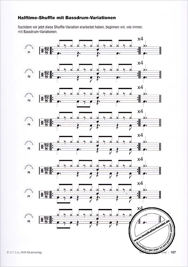 Notenbild für AMA 610454 - THE WORKING DRUMMER