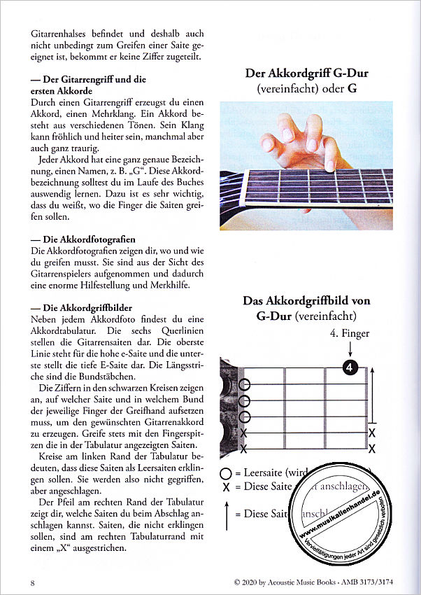 Notenbild für AMB 3174 - Kids Lagerfeuer Gitarre - Das Weihnachtsalbum