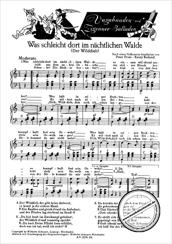 Notenbild für AV 2026 - ALTE LIEDER ALTE WEISEN 2