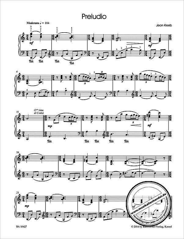 Notenbild für BA 10627 - JAZZY PIANO
