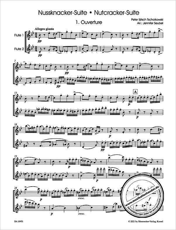 Notenbild für BA 10951 - Nussknacker Suite op 71a