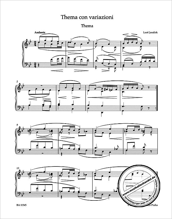 Notenbild für BA 11545 - Ausgewählte Klavierwerke | Selected piano works