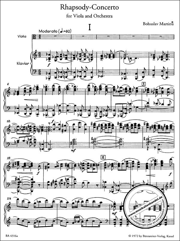 Notenbild für BA 4316-90 - Rhapsody Concerto