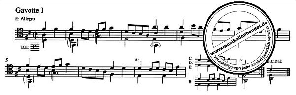 Notenbild für BA 5215 - 6 SUITEN BWV 1007-1012 (VC)