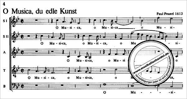 Notenbild für BA 6361 - WELTLICHE MADRIGALE