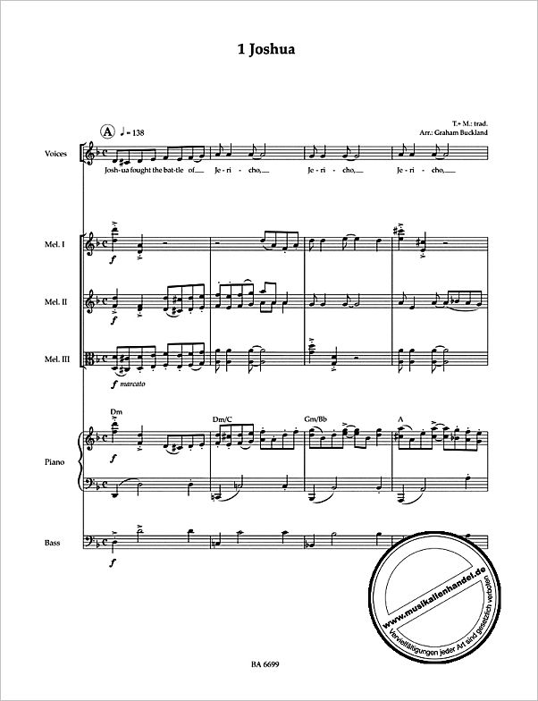 Notenbild für BA 6699 - SPIRITUALS
