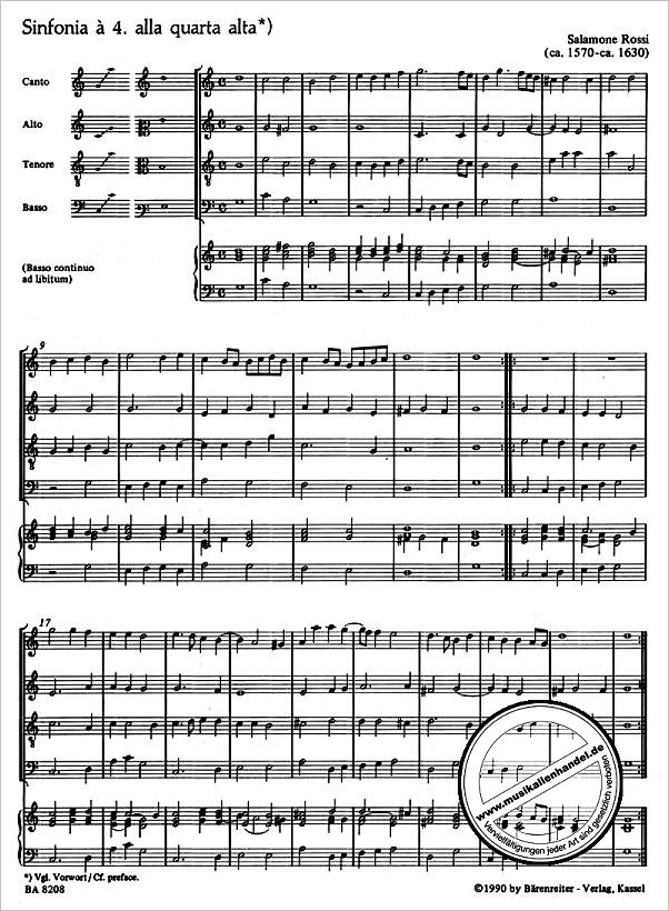 Notenbild für BA 8208 - BALLETTO DELLE NINFE ITALIENISCHE TANZM
