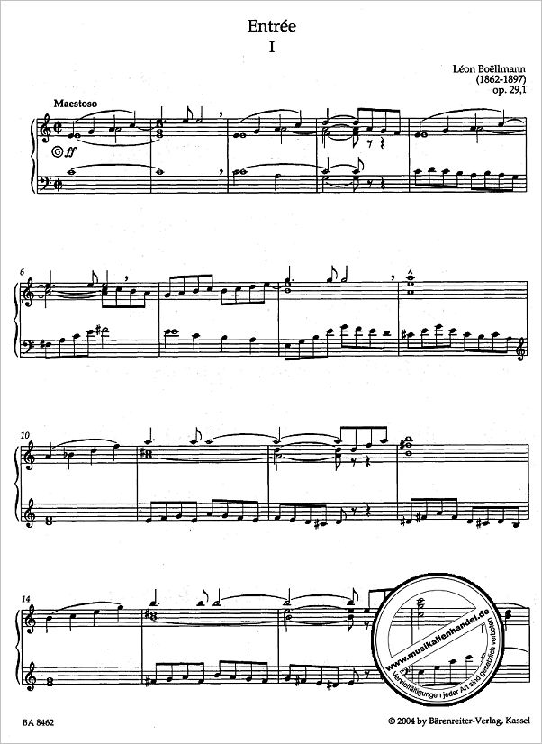Notenbild für BA 8462 - L'OEUVRE D'ORGUE 3/1