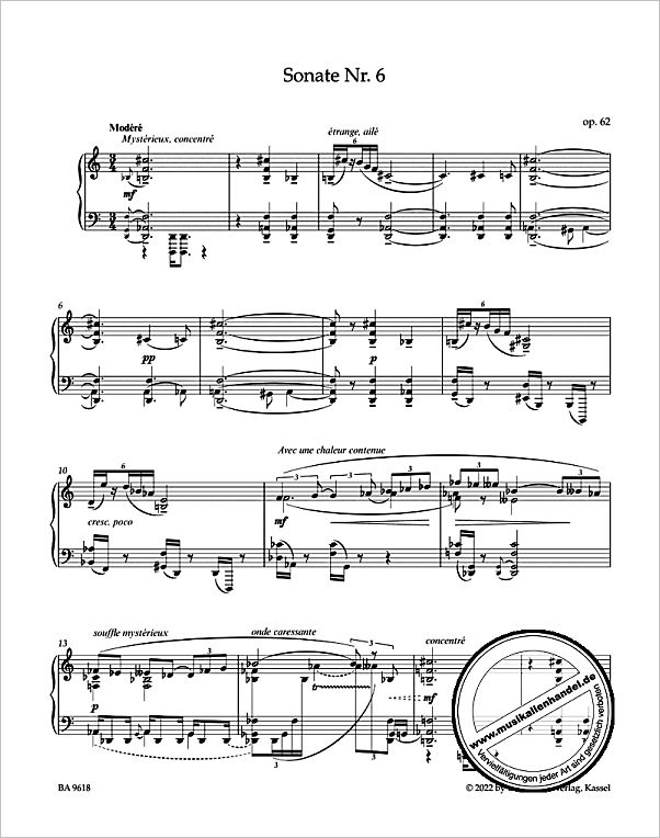 Notenbild für BA 9618 - Sämtliche Sonaten 3