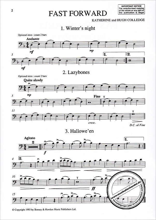 Notenbild für BH 1200321 - FAST FORWARD