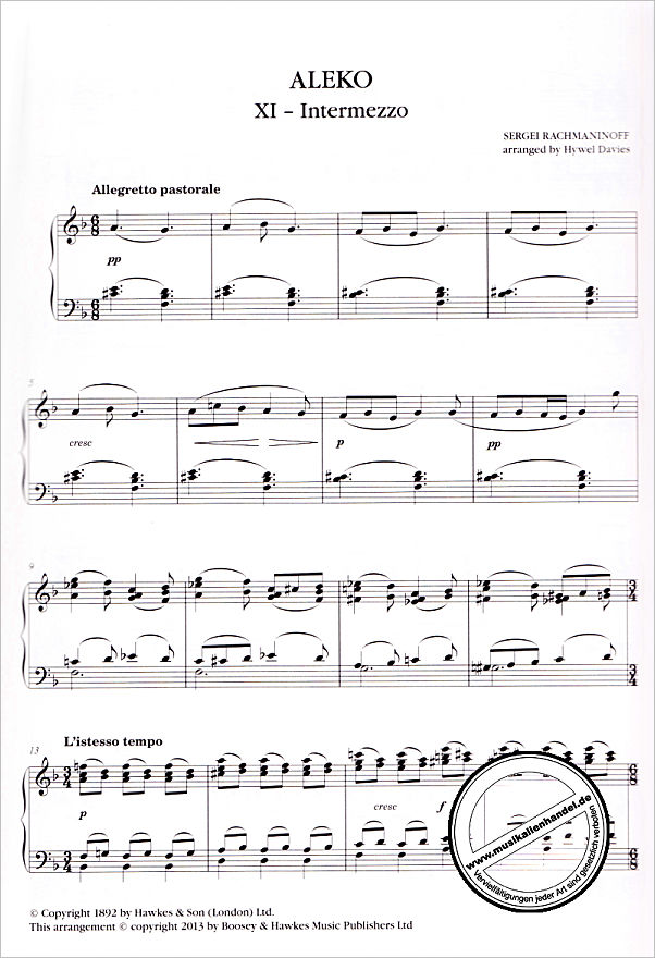 Notenbild für BH 12390 - THE BOOSEY + HAWKES SOLO PIANO COLLECTION