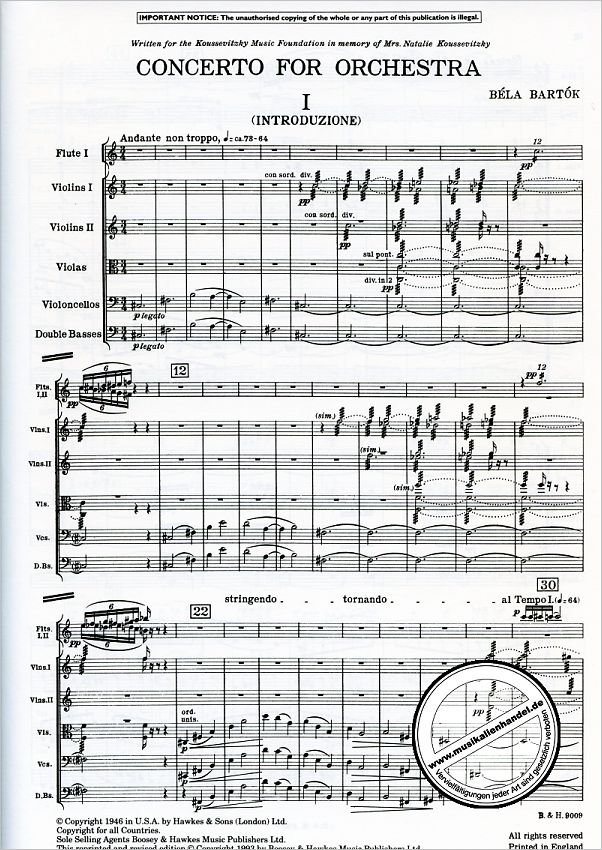 Notenbild für BH 6501349 - Konzert (1943)