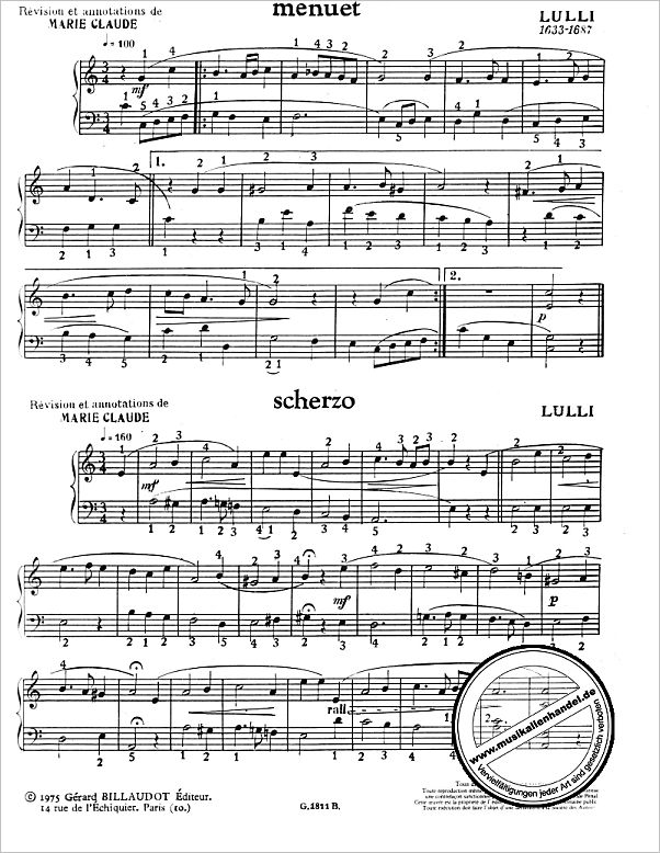 Notenbild für BILL 1811 - CHEFS D'OEUVRES CLASSIQUES FACILES VOL 1