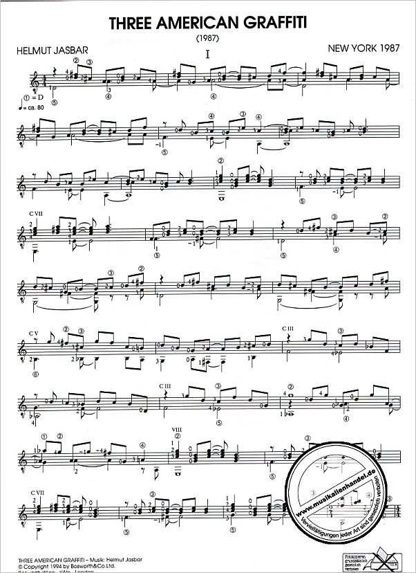 Notenbild für BOE 004906 - 3 AMERICAN GRAFFITI