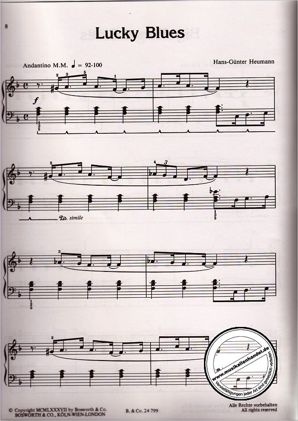 Notenbild für BOE 3978 - CHILDRENS BLUES PIANO