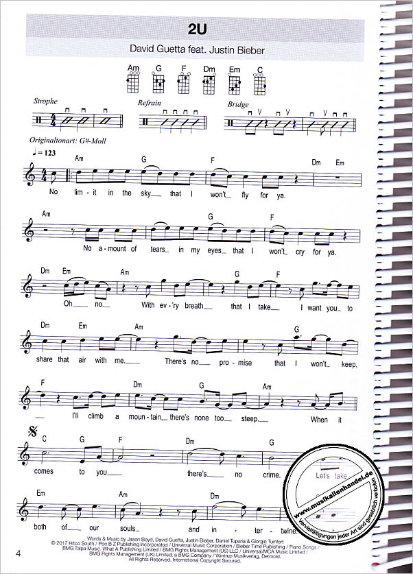 Notenbild für BOE 7899 - Hit book 2 | 100 Chart Hits