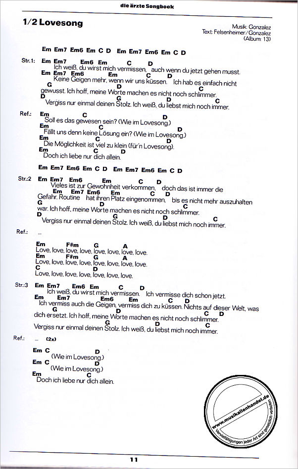 Notenbild für BOE 7989 - Songbook