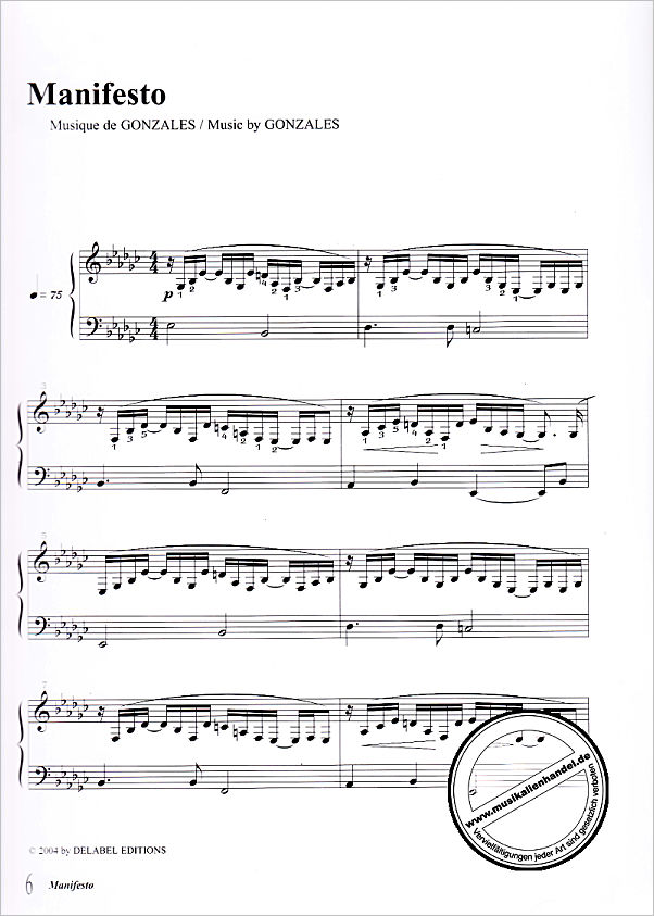 Notenbild für BOURGES 517 - SOLO PIANO 2 (NOTEBOOK)
