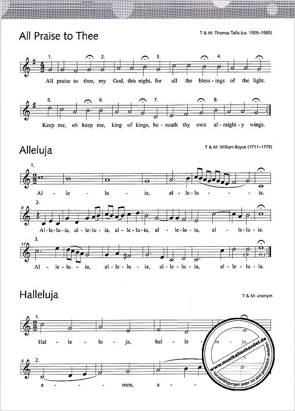 Notenbild für BU 71171 - SCHUL CHORBUCH