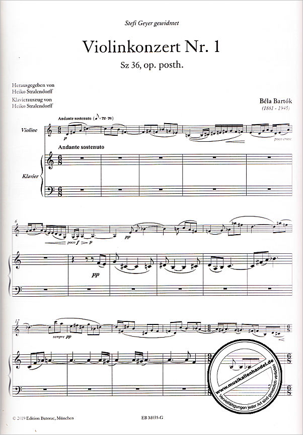 Notenbild für BUTORAC -M035-G - Konzert 1