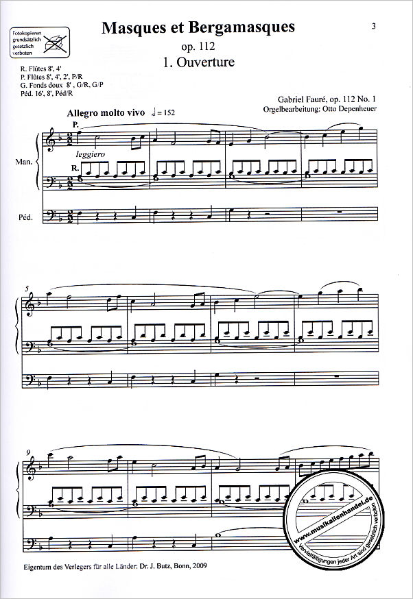 Notenbild für BUTZ 2258 - Orgeltranskriptionen 4 | Transkriptionen aus dem Bühnenwerk