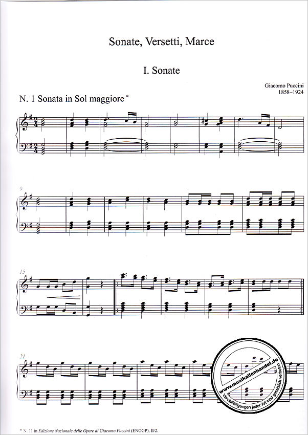 Notenbild für CARUS 18190-00 - Sonate Versetti Marce | Ausgewählte Orgelwerke