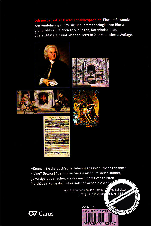 Notenbild für CARUS 24142-00 - Johann Sebastian Bach | Johannespassion