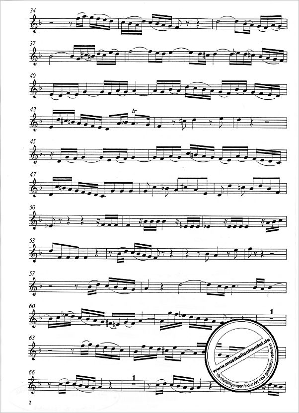 Notenbild für CARUS 31060-22 - KANTATE 60 O EWIGKEIT DU DONNERWORT BWV 60