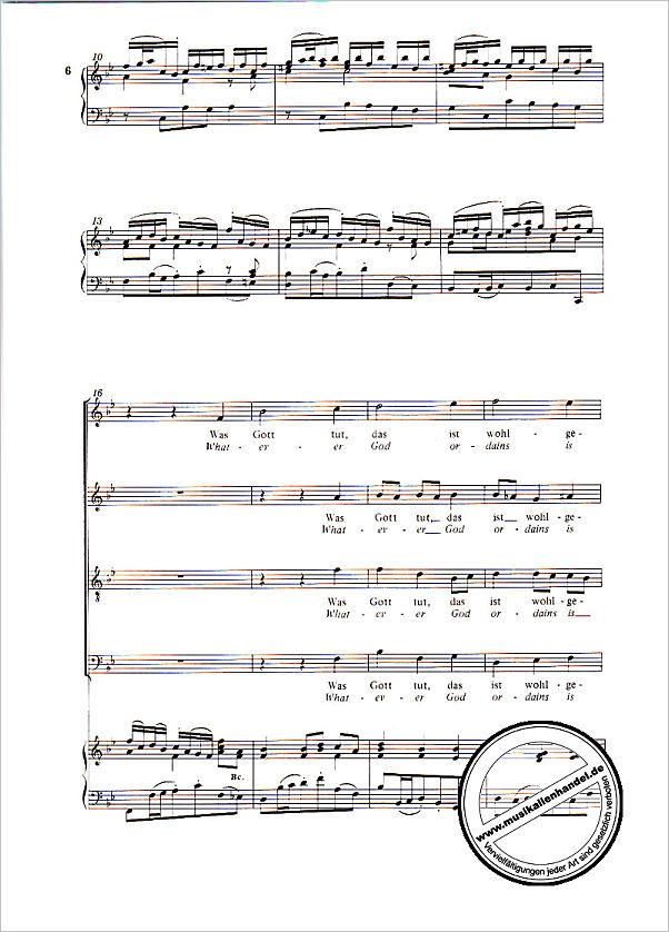 Notenbild für CARUS 31098-03 - KANTATE 98 WAS GOTT TUT DAS IST WOHLGETAN 1 BWV 98