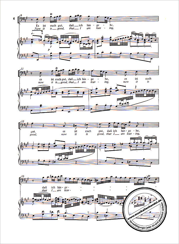 Notenbild für CARUS 31108-03 - KANTATE 108 ES IST EUCH GUT DASS ICH HINGEHE BWV 108