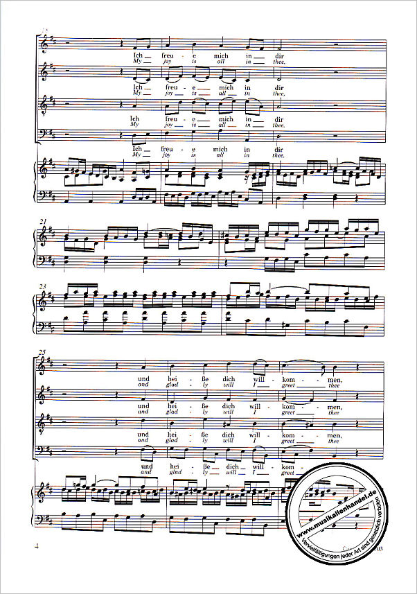Notenbild für CARUS 31133-03 - KANTATE 133 ICH FREUE MICH IN DIR BWV 133