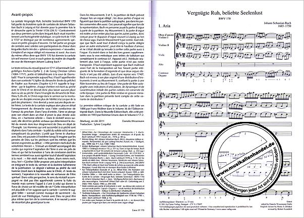 Notenbild für CARUS 31170-07 - KANTATE 170 VERGNUEGTE RUH BELIEBTE SEELENLUST BWV 170