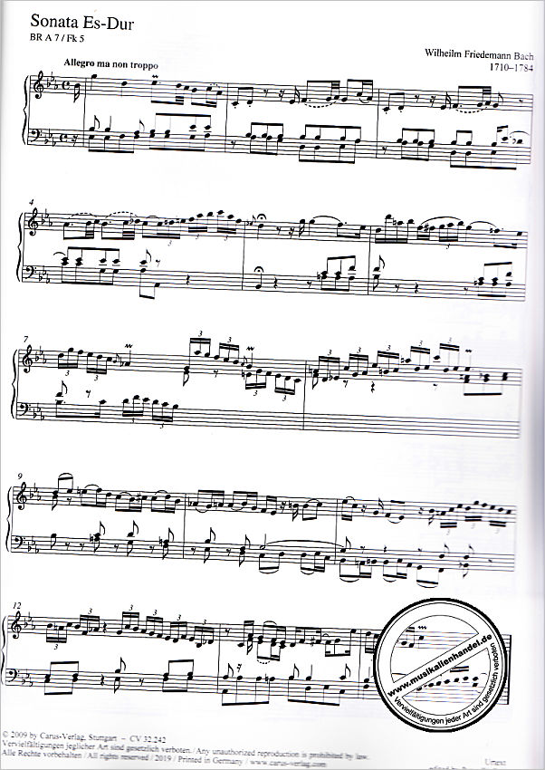 Notenbild für CARUS 32242-00 - Sonaten 2