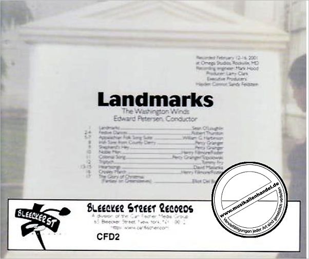 Notenbild für CF -CFD2 - LANDMARKS